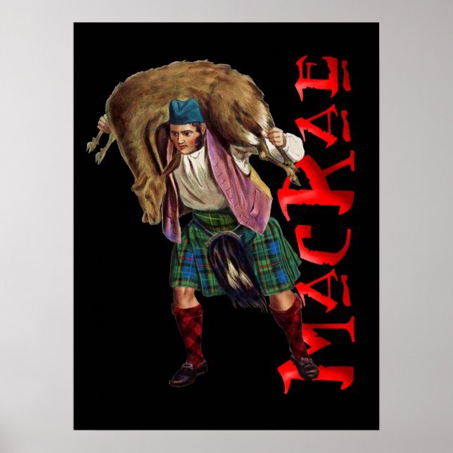 Clan MacRae Scottish Highland Dream Poster (Frente)