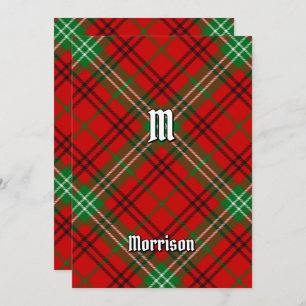 Clan Morrison Red Tartan Convite