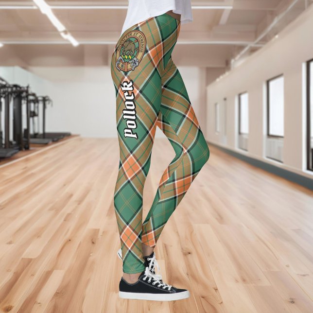 Clan Pollock Tartan Leggings (Criador carregado)