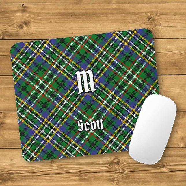 Clan Scott Green Tartan Mouse Pad (Criador carregado)