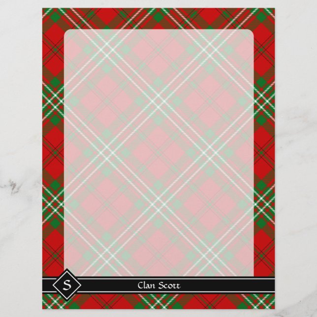 Clan Scott Red Tartan Flyer (Frente)