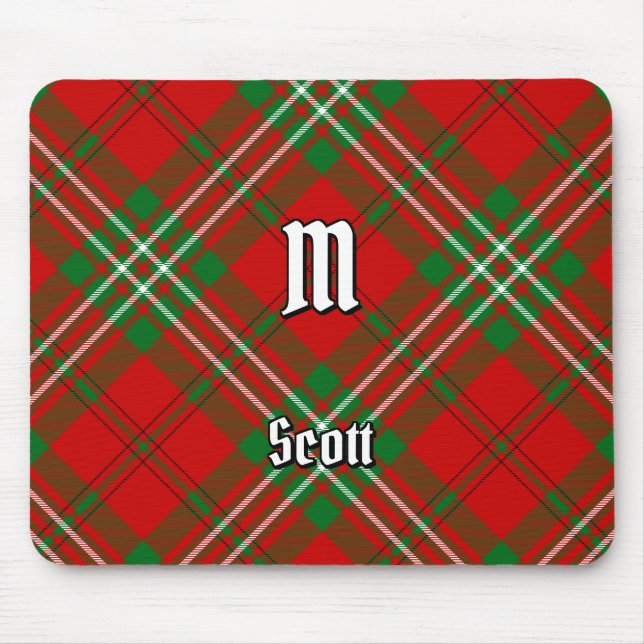 Clan Scott Red Tartan Mouse Pad (Frente)