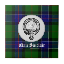 Clan Sinclair Tartan & Crest Crachá