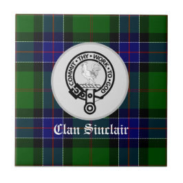 Clan Sinclair Tartan & Crest Crachá