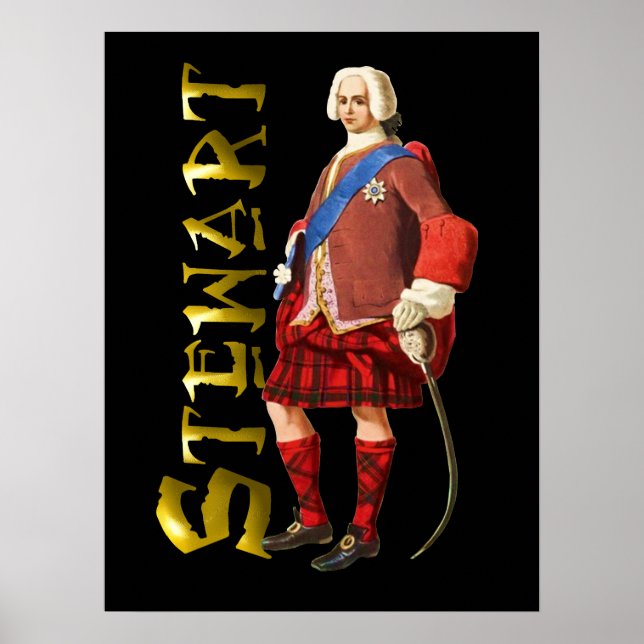 Clan Stewart Scottish Highland Dream Poster (Frente)