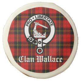 Clan Wallace Crest Crachá e Tartan personalizados