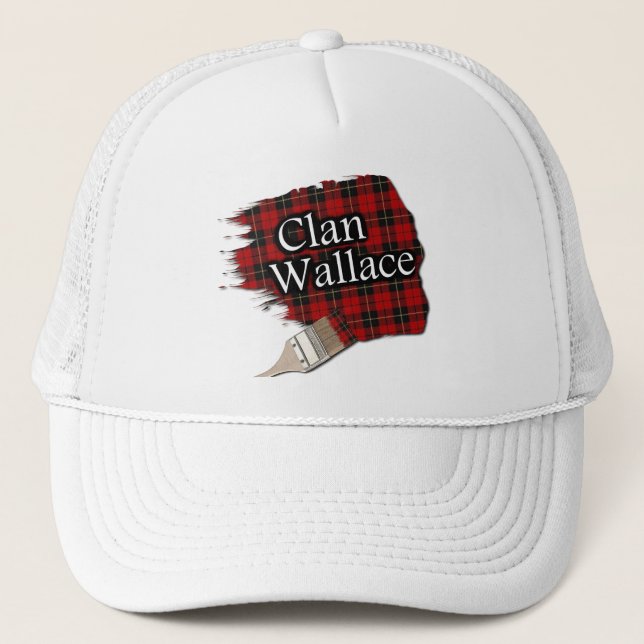 Clan Wallace Tartan Paint Boné (Frente)