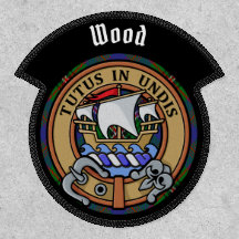 Clan Wood Crest sobre Tartan