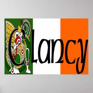 Clancy Celtic Dragon Poster Impressão