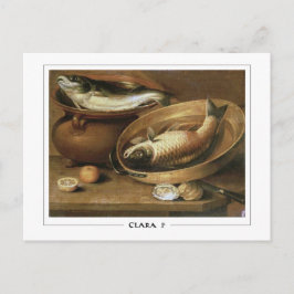 Clara Peeters #12 - Cartão Postal de Arte Refinada