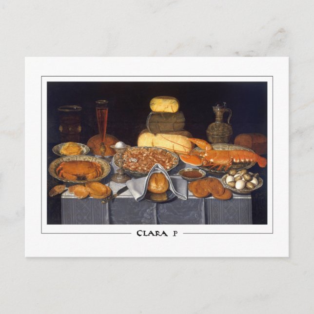 Clara Peeters #44 - Cartão Postal de Arte (Frente)