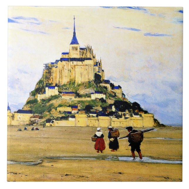 Clarence Gagnon art, Mont-Santo Michel, Manhã (Frente)