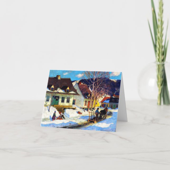 Clarence Gagnon - Cartão de Saudação da Aldeia do  (Frente)