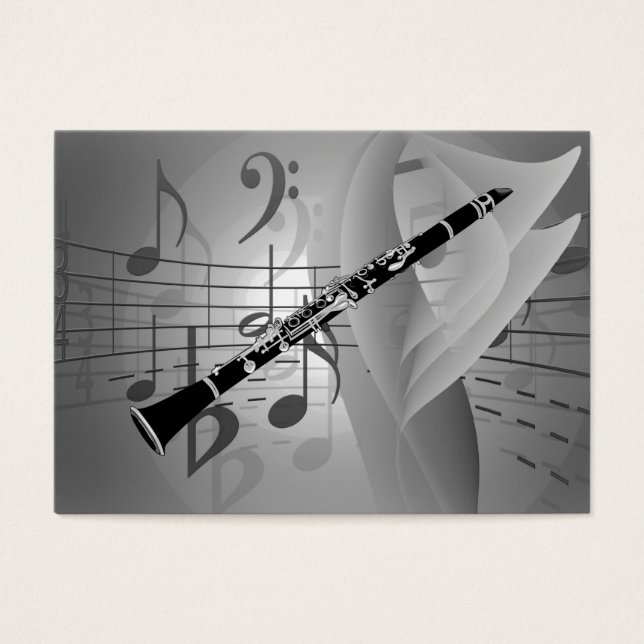 Clarinet com Acentos Musicais (Frente)