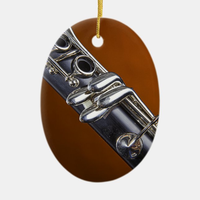 Clarinete com o ornamento Dourado do fundo (Frente)