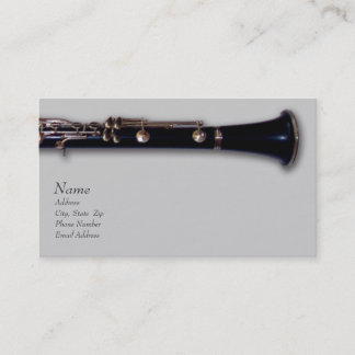 Clarinete e cartão de visita de Mozart