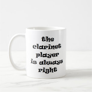 clarinete sempre acerta caneca de café