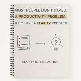 Clarity before Actions Notbook 