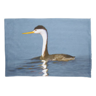 Clark's Grebe Painting - Original Bird Art