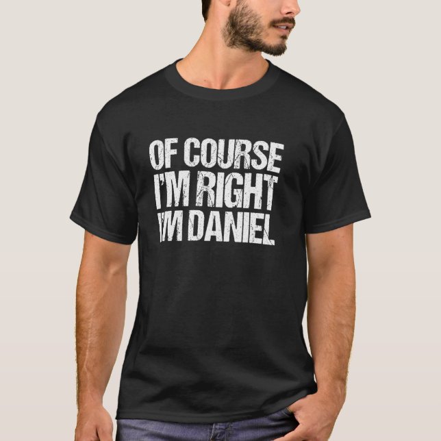 CLARO QUE ESTOU CERTO, EU SOU DANIEL Camisa Pessoa (Frente)