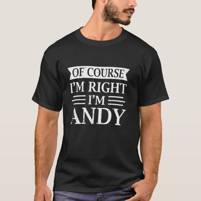 CLARO QUE ESTOU CERTO SOU ANDY Camisa Ideia de Nat (Frente)