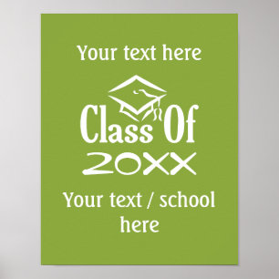 Class of ANY YEAR custom poster