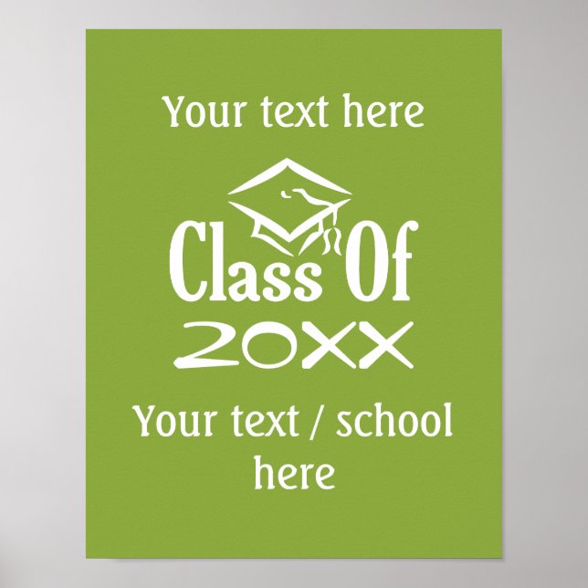 Class of ANY YEAR custom poster (Frente)