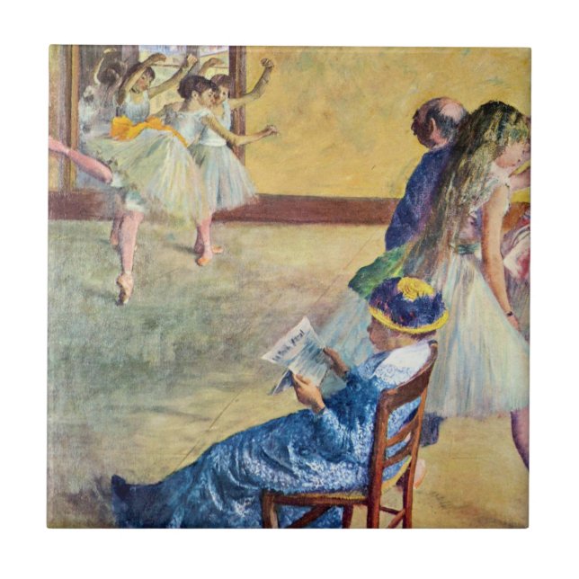 Classe balé, Salão de Dança por Edgar Degas (Frente)