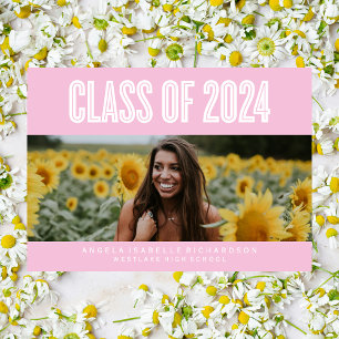 CLASSE BOLDLY CHIC DE CONVITE DE GRADUAÇÃO DE 2024