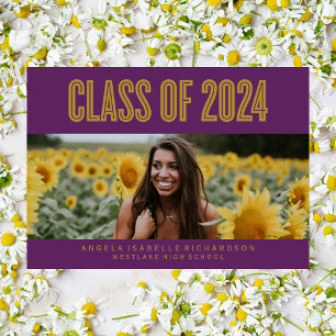 CLASSE BOLDLY CHIC DE CONVITE DE GRADUAÇÃO DE 2024