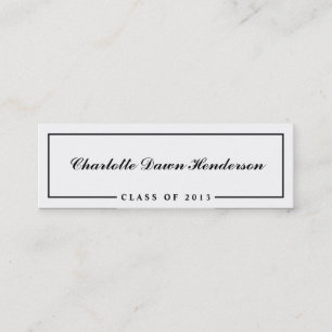 Classe da beira do cartão conhecido do anúncio da