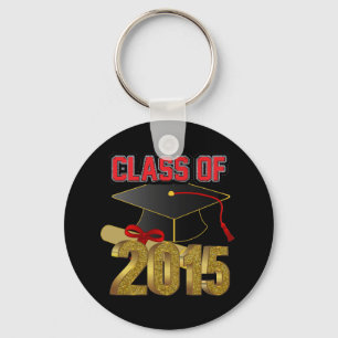 Classe de 2015 2,25" chaveiro básico do botão