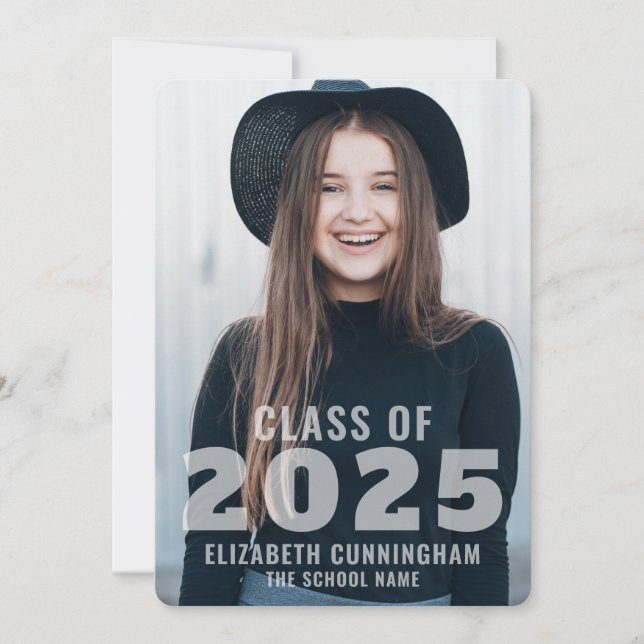 Classe de 2020 | Anúncio de Graduação de Fotos (Frente)