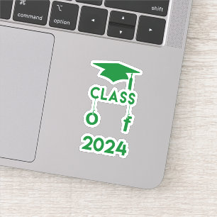 Classe de 2021 - Adesivo de graduação verde