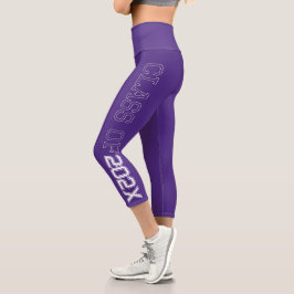 Classe de 2021 Leggings Capris Altas e Assalariada