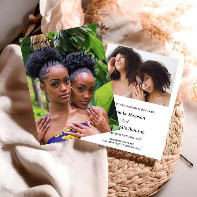 Classe de 2023 Convite para dupla graduação (Criador carregado)