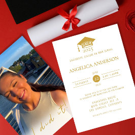 Classe de 2025 "Eu fiz" Convite para Formando de F