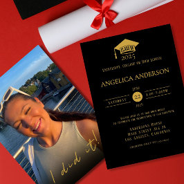 Classe de 2025 "Eu fiz" Convite para Formando de F