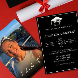 Classe de 2025 "Eu fiz" Convite para Formando de F