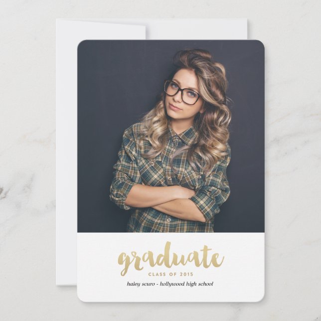 CLASSE DE Anúncio de Graduação de 2015 (Frente)