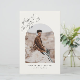 Classe de Anúncio de Graduação em Arco bege 2023