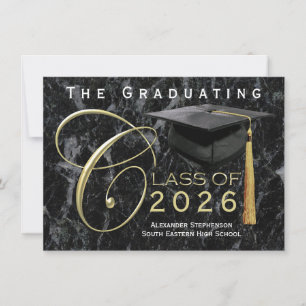 Classe de Anúncio de Graduação em Mármore Negro 20