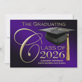 Classe de Anúncio de Graduação em Rich Purple 2025