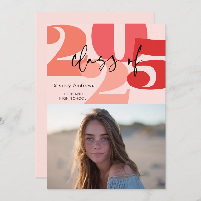 Classe de Anúncio de Mais velho de Graduação 2025 (Frente/Verso)