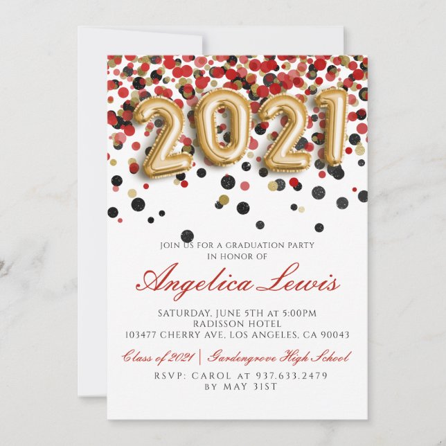 Classe de Convite à Festa de formatura 2021 (Frente)