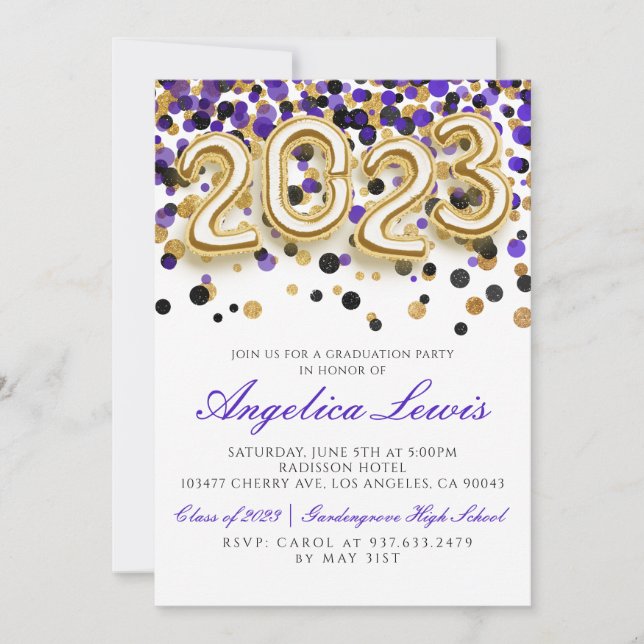 Classe de Convite à Festa de formatura 2023 (Frente)