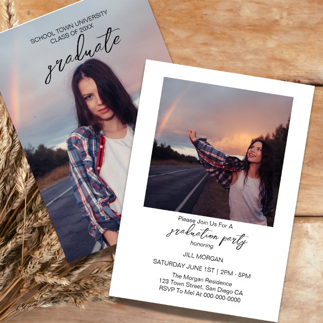 Classe De Convite À Festa de formatura Fotográfica (Criador carregado)
