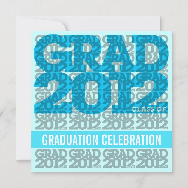 Classe De Convite de festas De Graduação De 2012 1 (Frente)