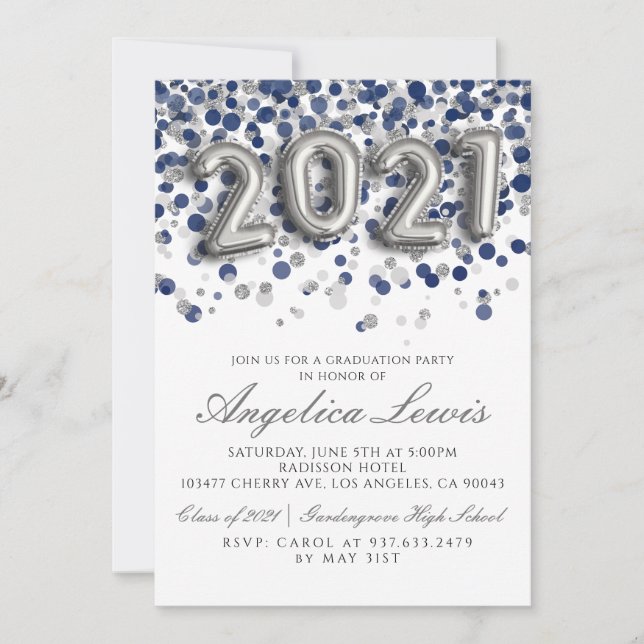 Classe de Convite para Festas de formatura 2021 (Frente)