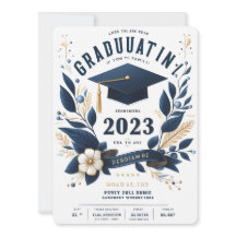 Classe de Convite para Graduação de Fotos Vertical